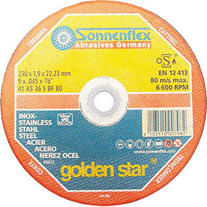 7109G - THIN GRINDING WHEELS FOR CUTTING STEEL AND STAINLESS STEEL - Orig. Sonnenflex